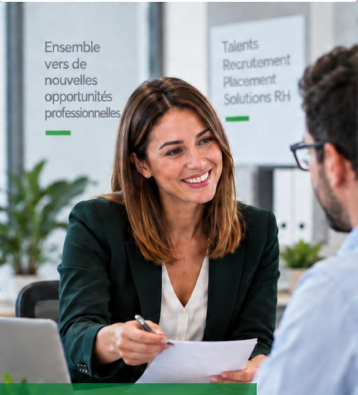 Entretien professionnel dans une agence de recrutement