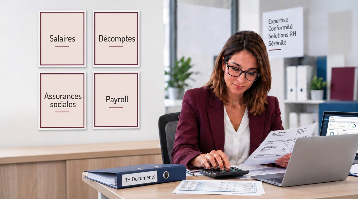 Spécialiste Payroll préparant des décomptes de salaires